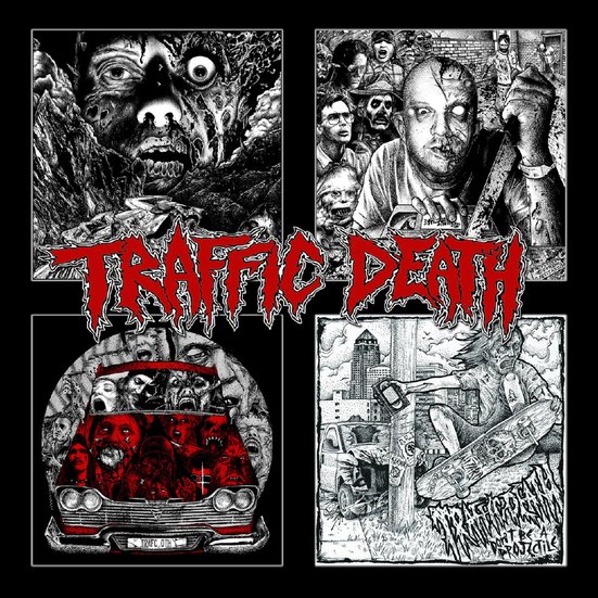 TRAFFIC DEATH - Four disc pile-up